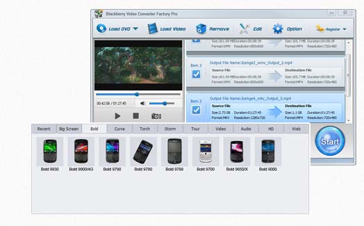 BlackBerry Video Converter Factory Pro Overview