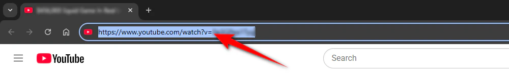 Copy YouTube Video URL