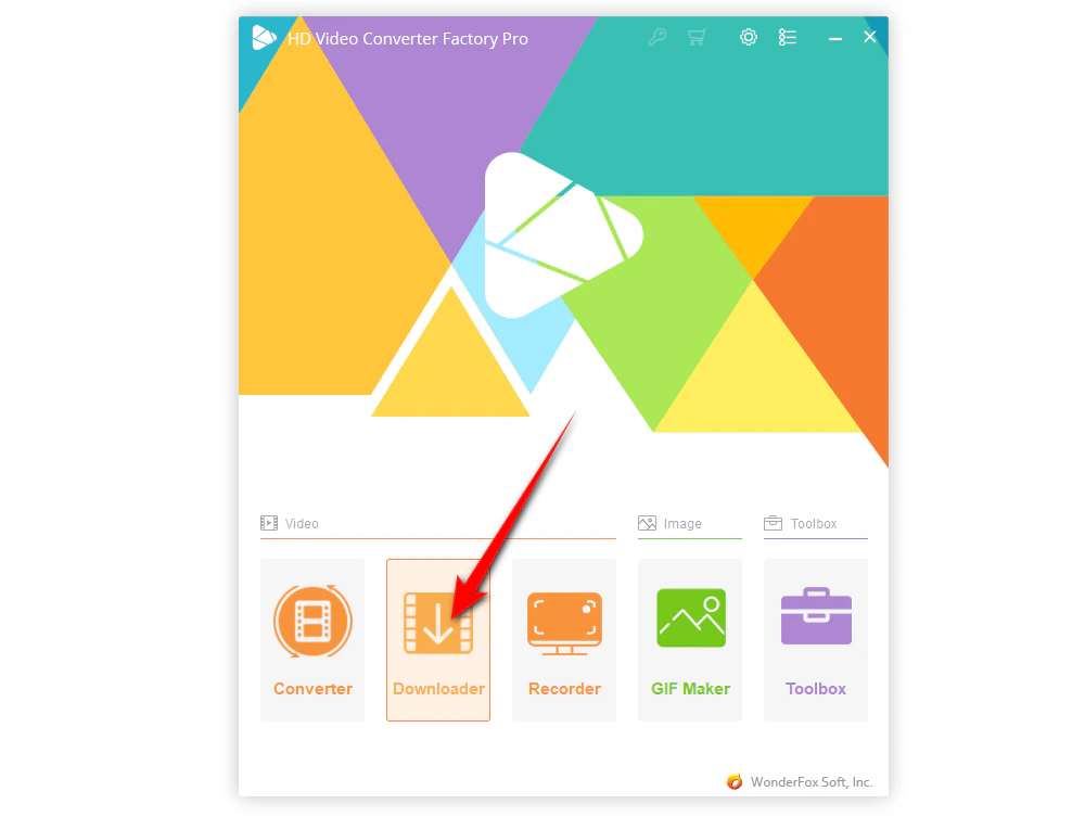 Open the Downloader Module