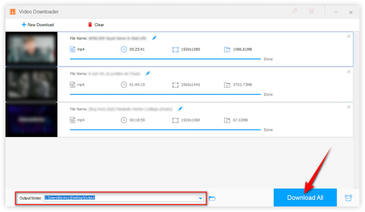 Start Batch Downloading Process