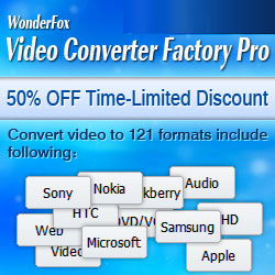 Video Converter Factory Pro Time-limited Discount 50% OFF