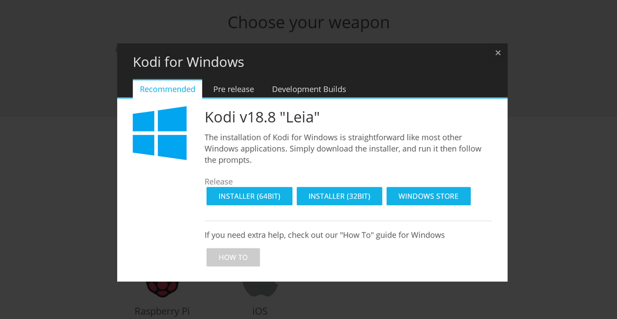 Download Kodi for Windows