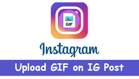 Upload GIF on IG