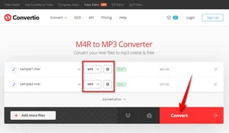 Online M4R to MP3 Converter