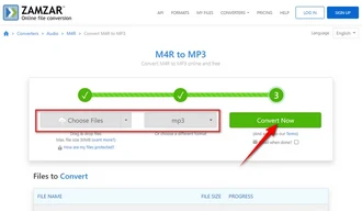 Convert M4R to MP3 Online