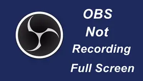 OBS Not Recording Full Screen