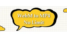 WebM to MP4 No Limit