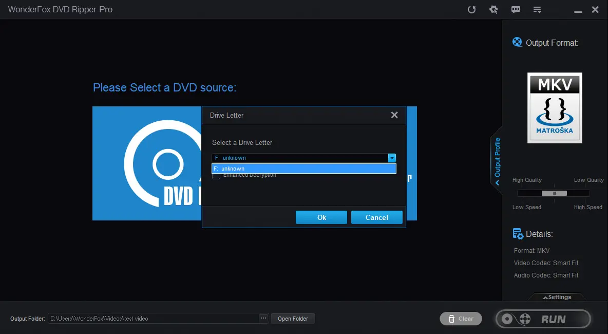 Load the DVD Source in WonderFox