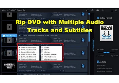 Rip DVD with Multiple Audio and Subtitle Tracks