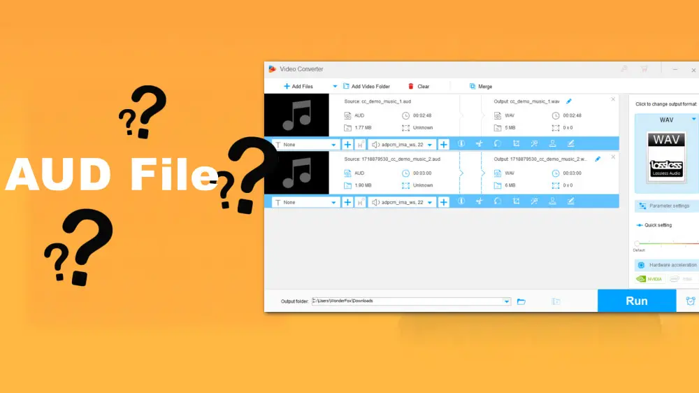 WonderFox AUD File Converter 