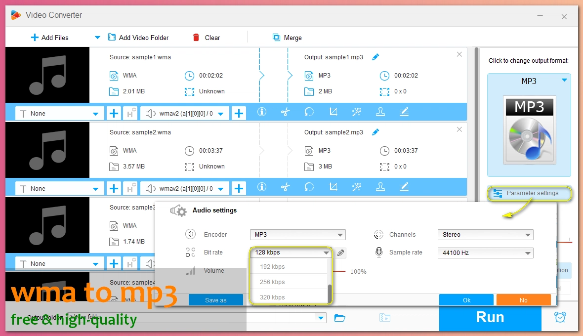 Easiest free WMA to MP3 converter