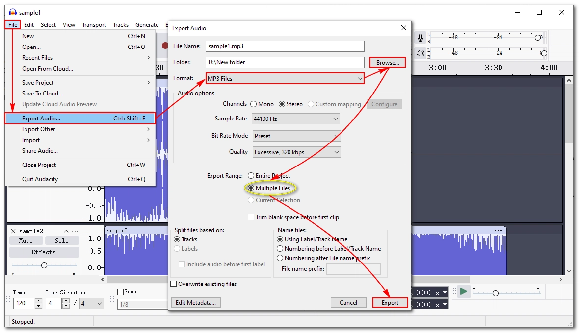 Export WMA as MP3