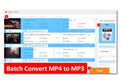 Bulk Convert MP4 to MP3