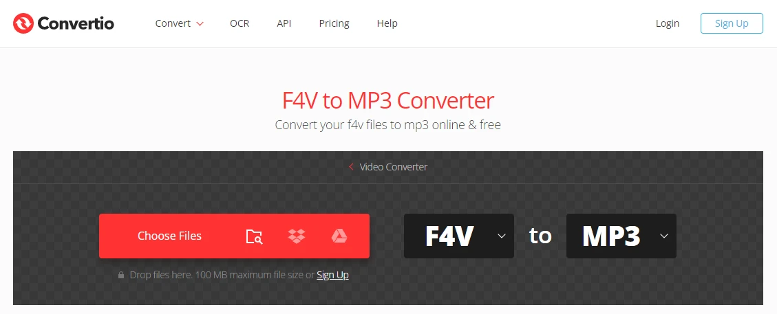 Free F4V to MP3 Converter Online