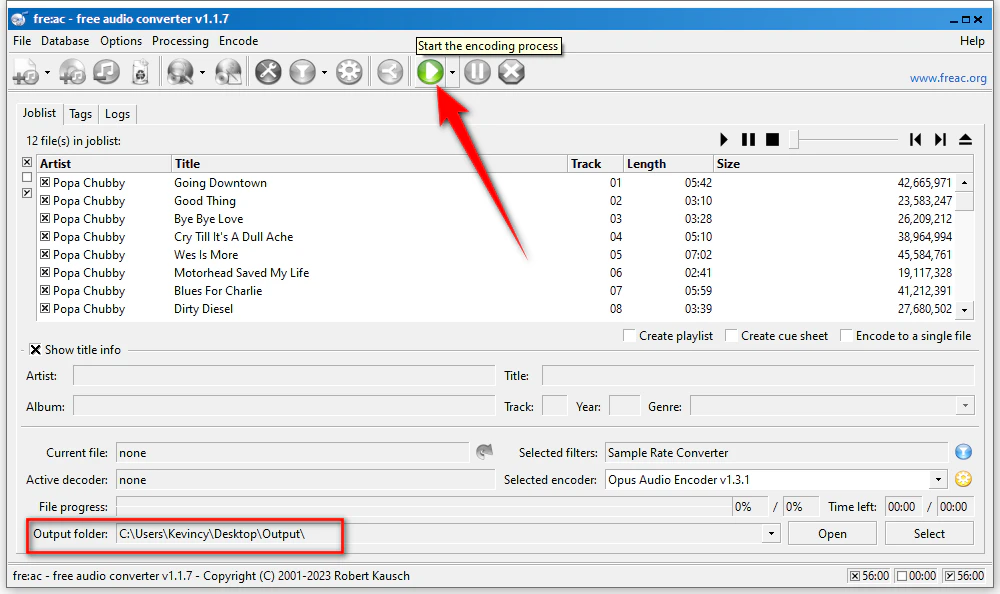 Batch Convert FLAC to Opus