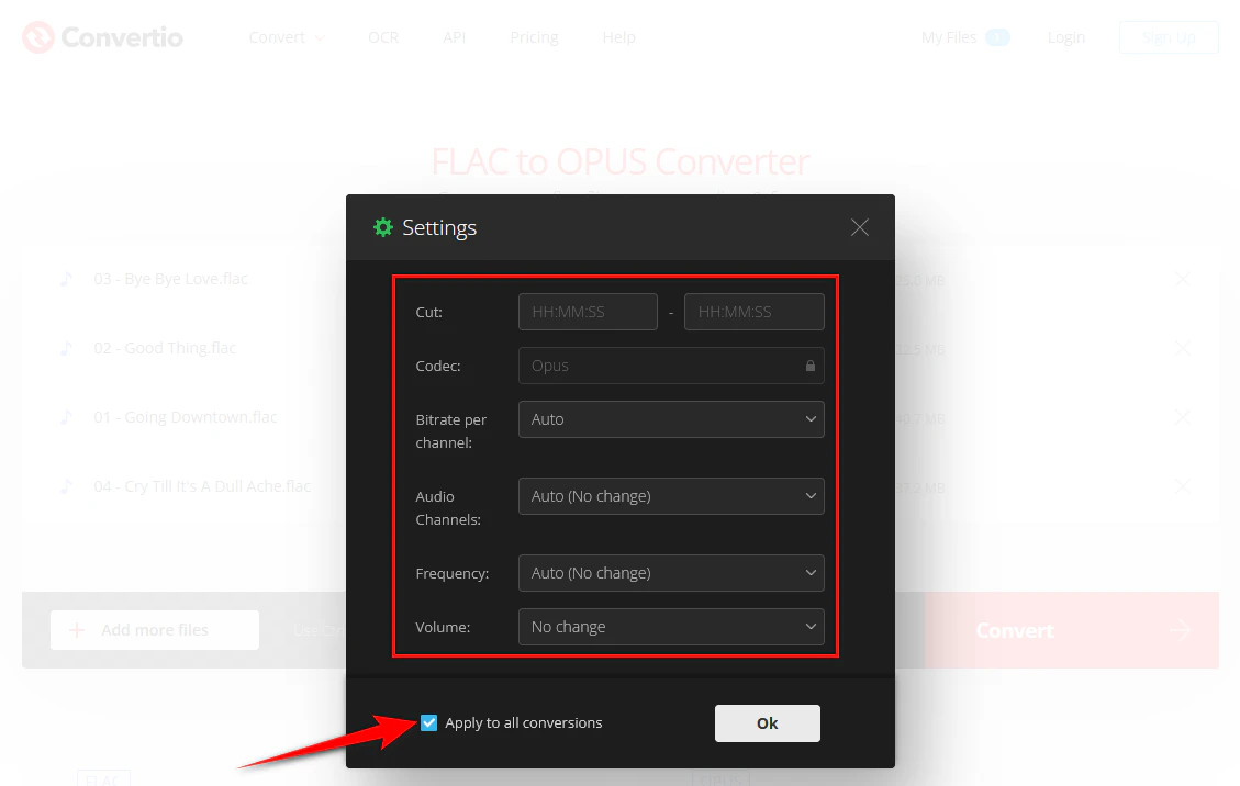 Configure Opus Settings