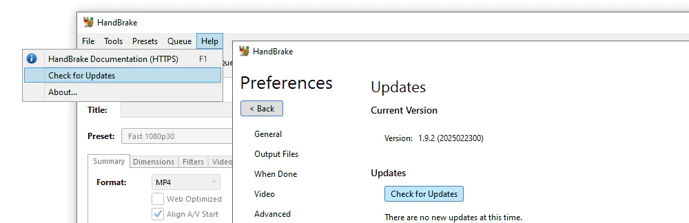 Update HandBrake