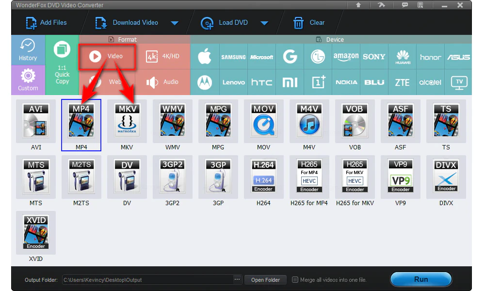 Choose an Export Format