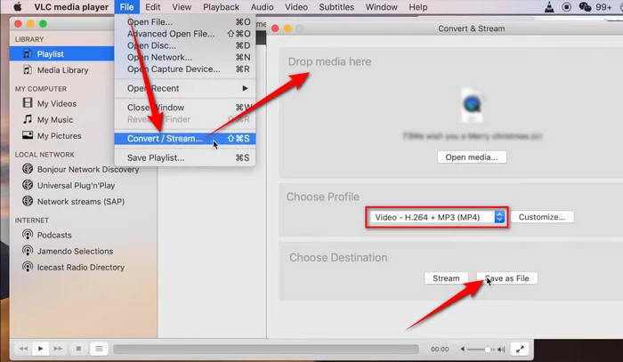 VLC Convert MKV to iMovie Supported Format