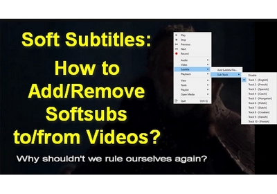 Add or Remove Soft Subtitles