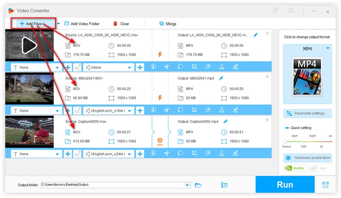 Add MOV Files