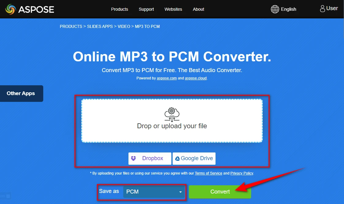 Online MP3 to PCM Converter