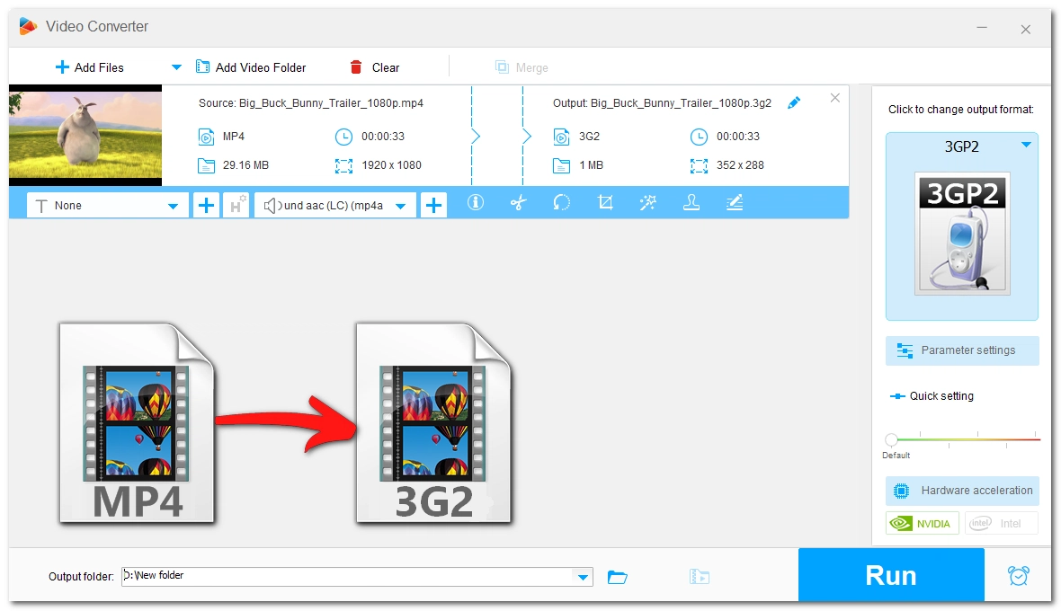 Handy MP4 to 3G2 Converter