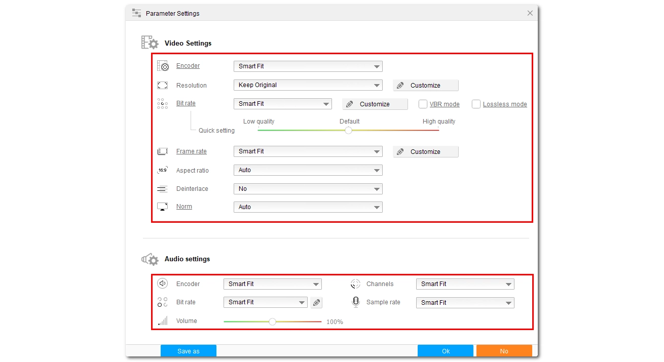 Modify Settings as Needed