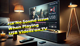 No Sound When Playing USB on TV