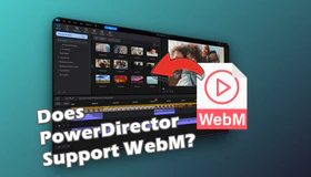 Does PowerDirector Support WebM