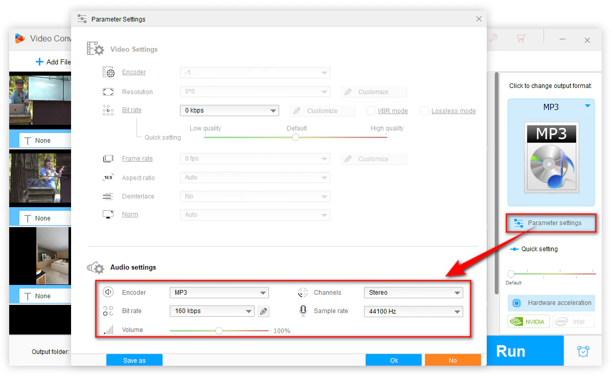 Customize the Output MP3 Files