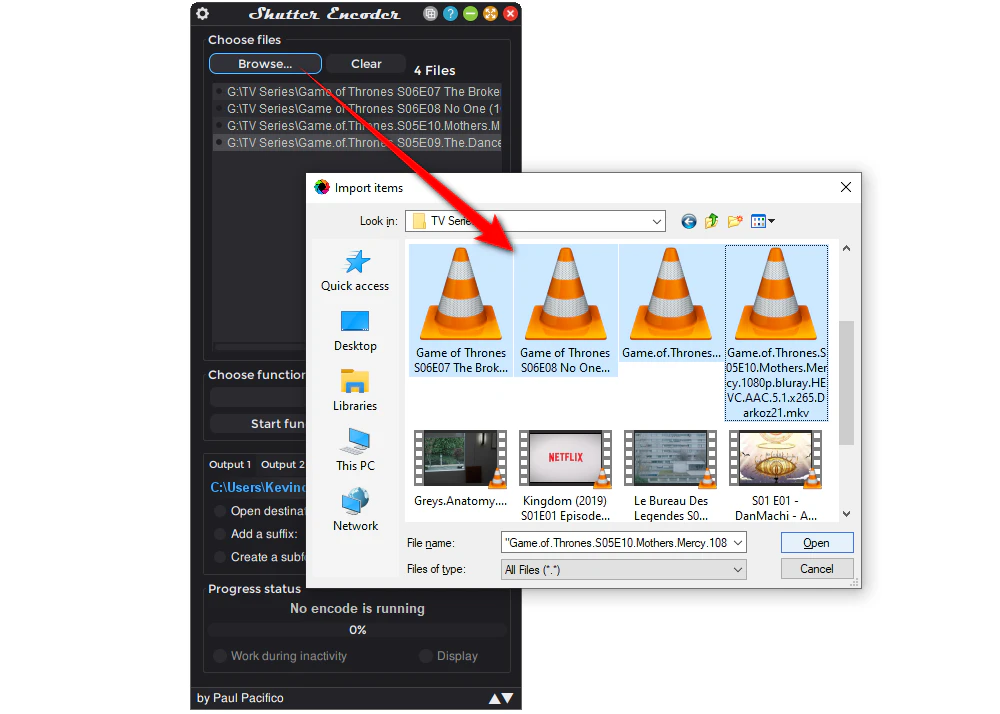 Add MKV Files to Shutter Encoder