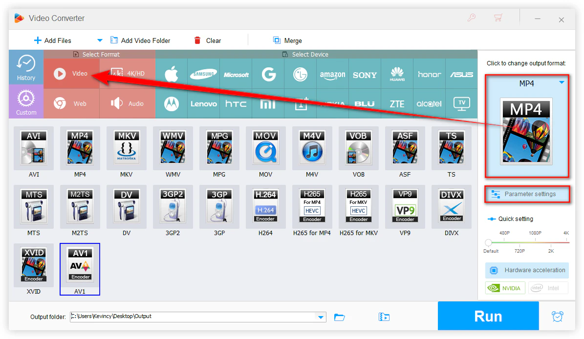 Choose an Export Format