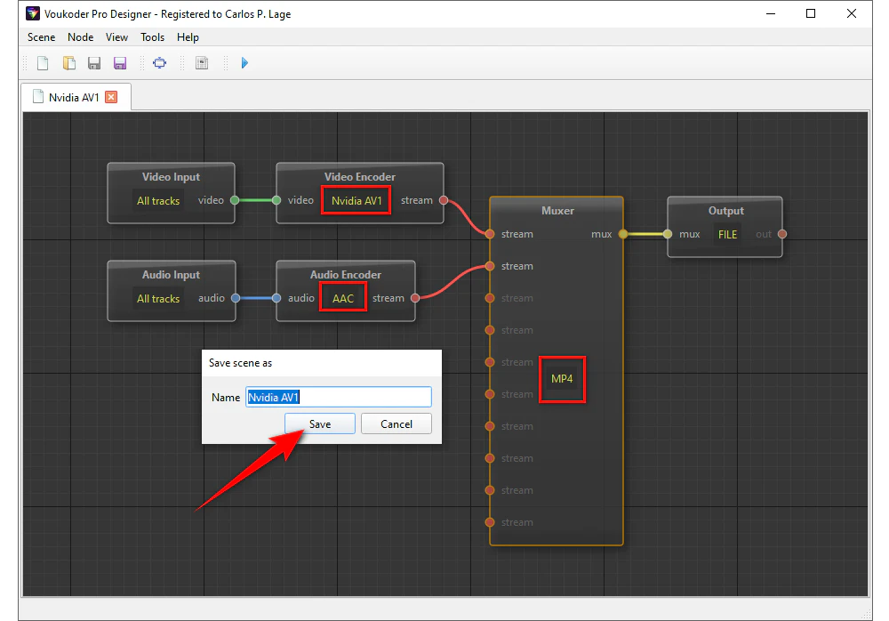 Create a Scene for AV1 Encoding