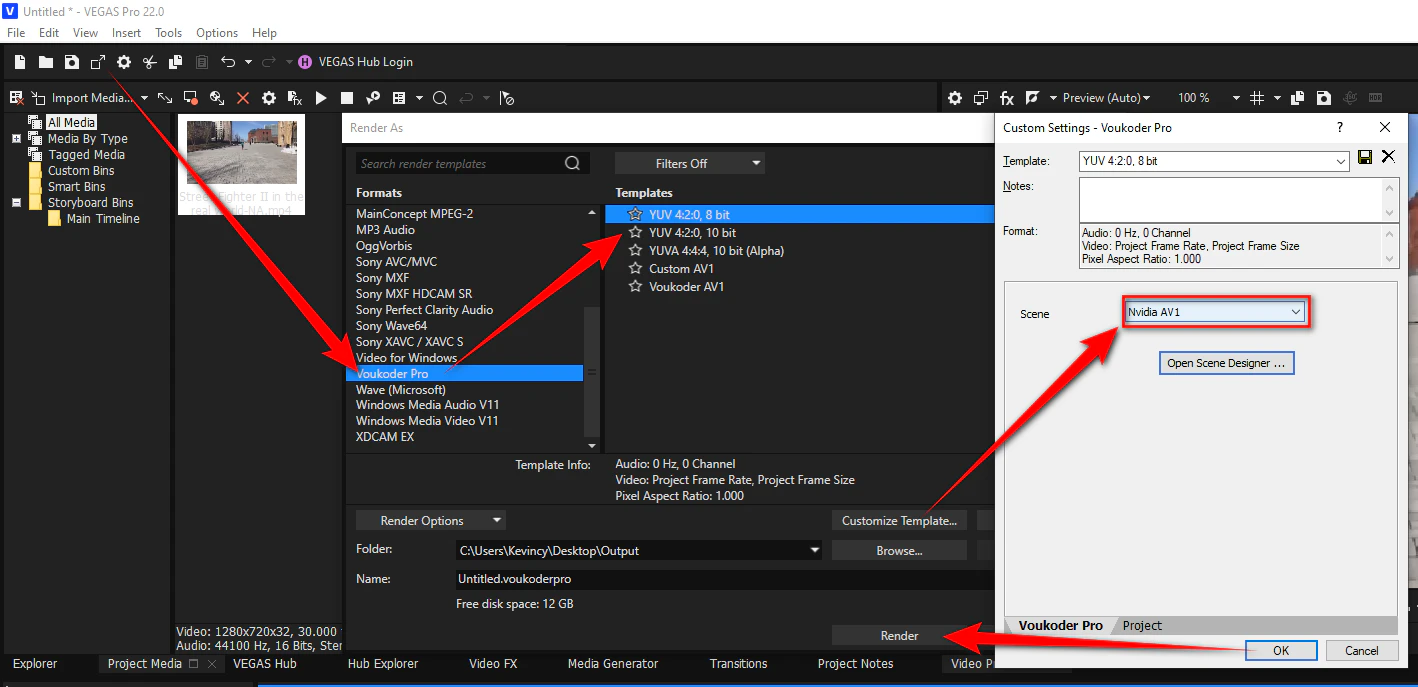 Start GPU-Accelerated AV1 Encoding in Vegas Pro