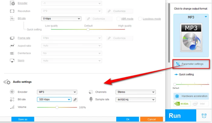 Modify MP3 Parameters