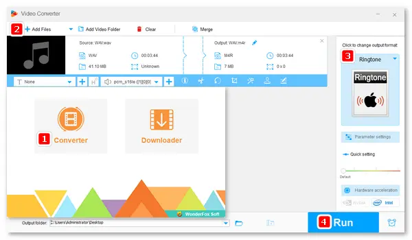 Convert WAV File to M4R