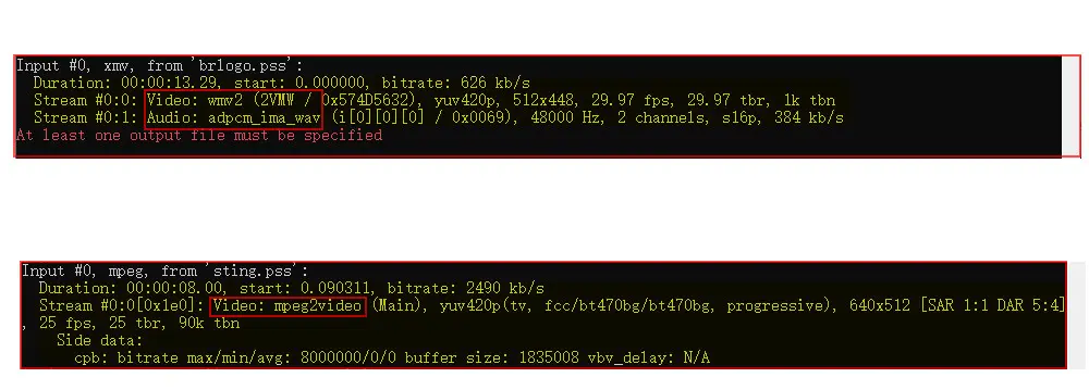 Check PSS Encoding Method in FFmpeg 