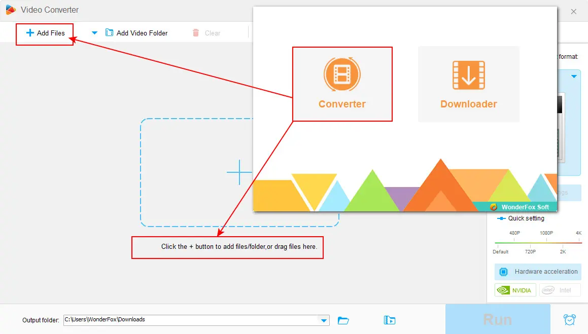 Open Converter and Import Xvid Files