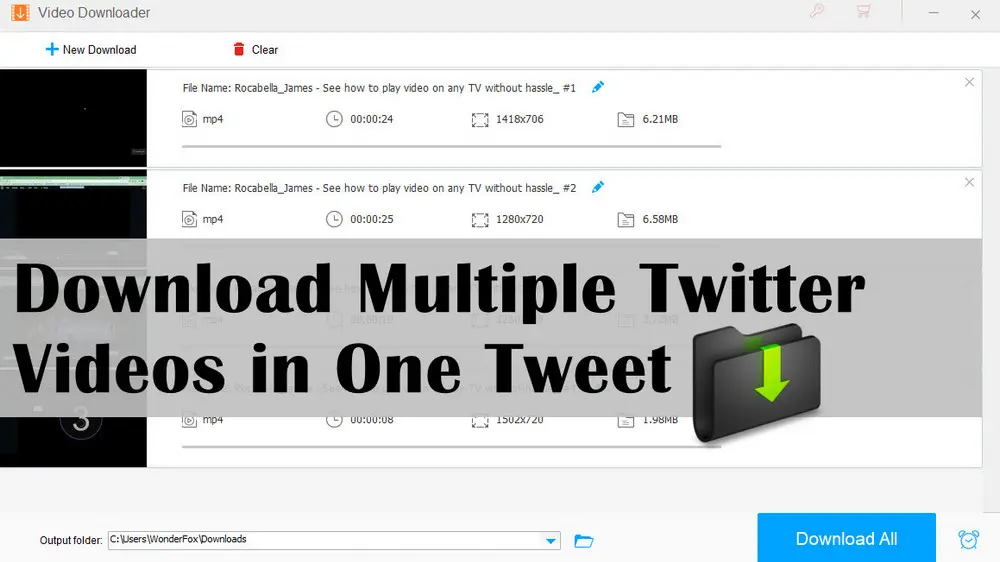 Multiple Twitter Video Downloader