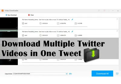 Download Multiple Twitter Videos