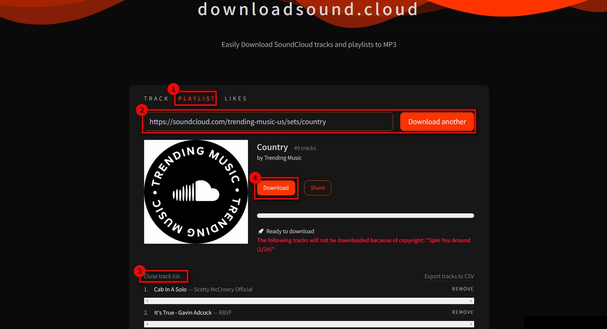 Download SoundCloud Playlist as ZIP