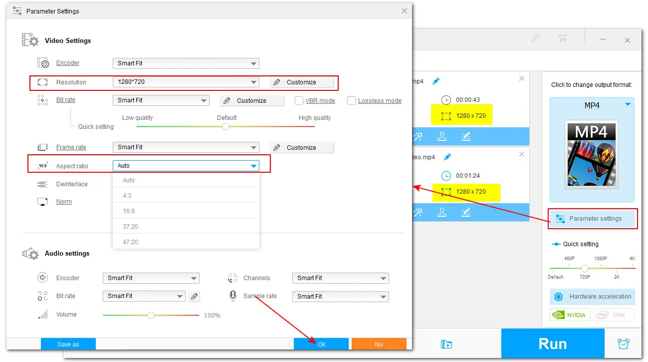 Batch Convert 4:3 Aspect Ratio Resolution