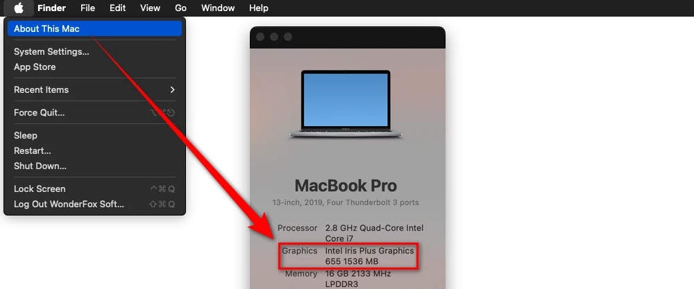 Identify Graphics Card Model on Mac