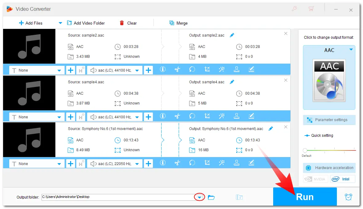 Export Converted Files