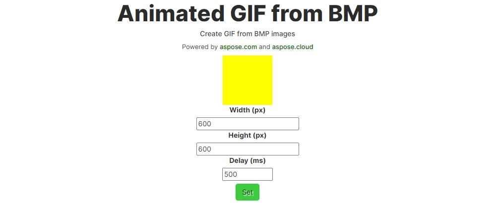 Set Parameters