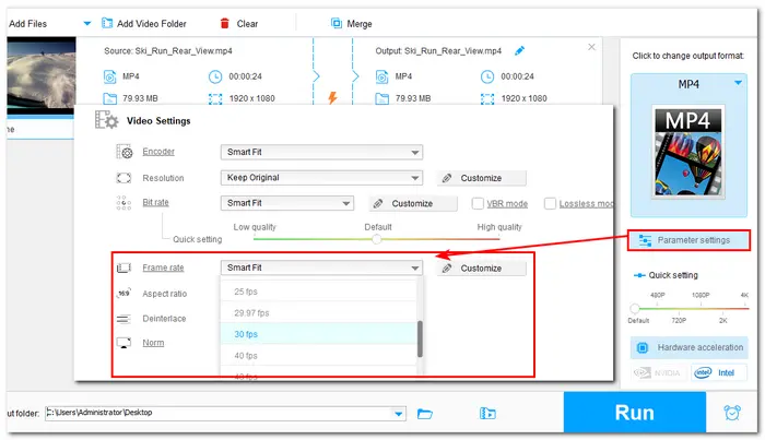 Change Video Frame Rate