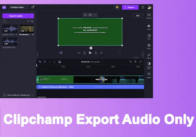 Can Clipchamp Export Audio Only