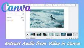 Extract Audio from Video in Canva