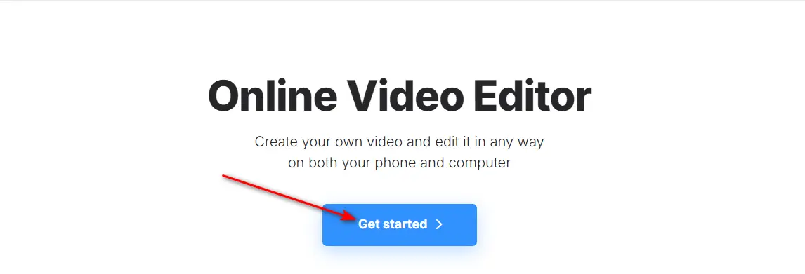 Open Clideo Video Editor